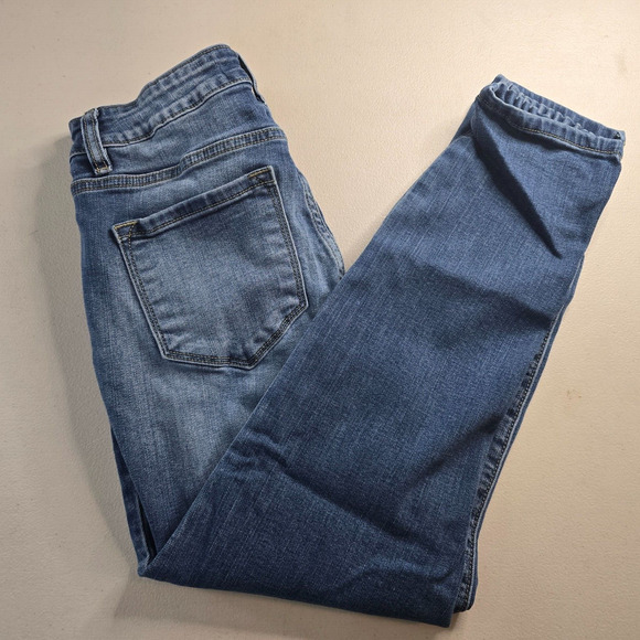 KanCan Jeans Women's 28 Blue Button Fly Skinny Medium Wash Fade Ankle - Picture 11 of 16